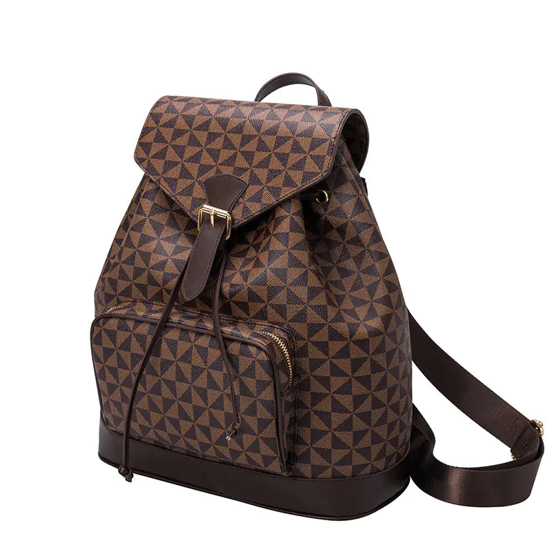 Leather Anti-Theft Large Backpack for Women