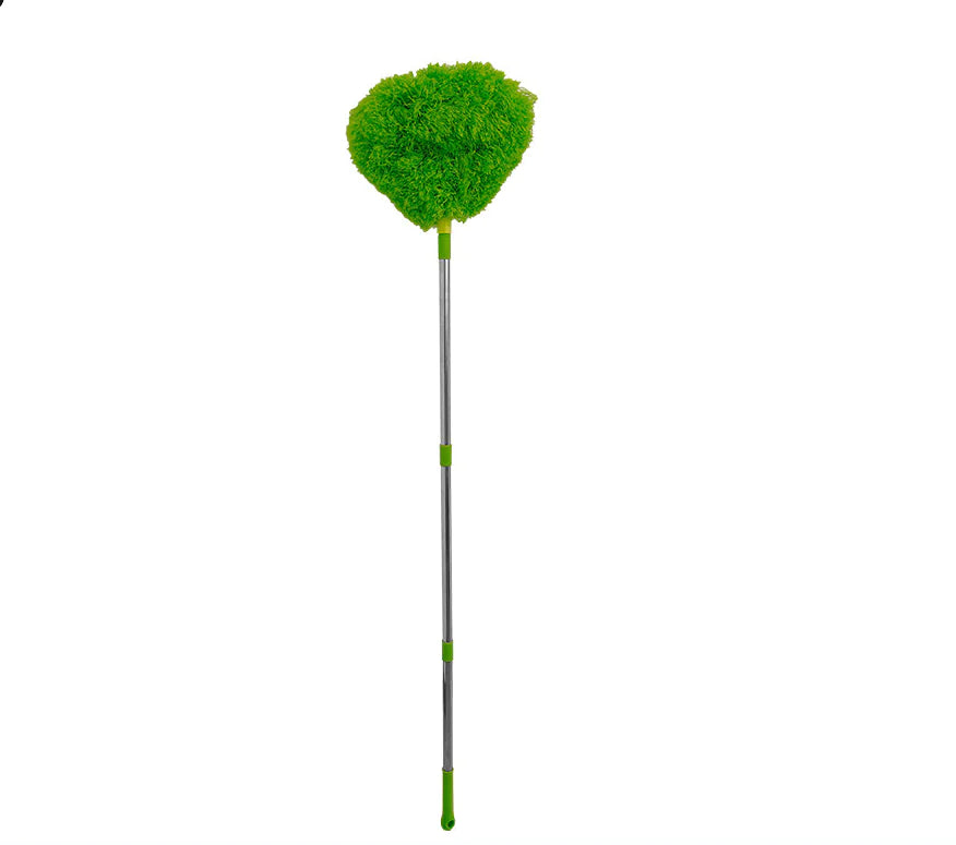 Extendable Feather Duster with 360ยฐ Dust Sweeping Action