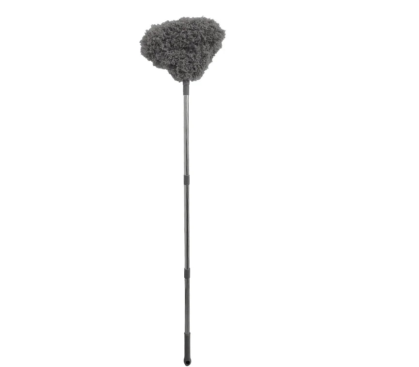 Extendable Feather Duster with 360ยฐ Dust Sweeping Action