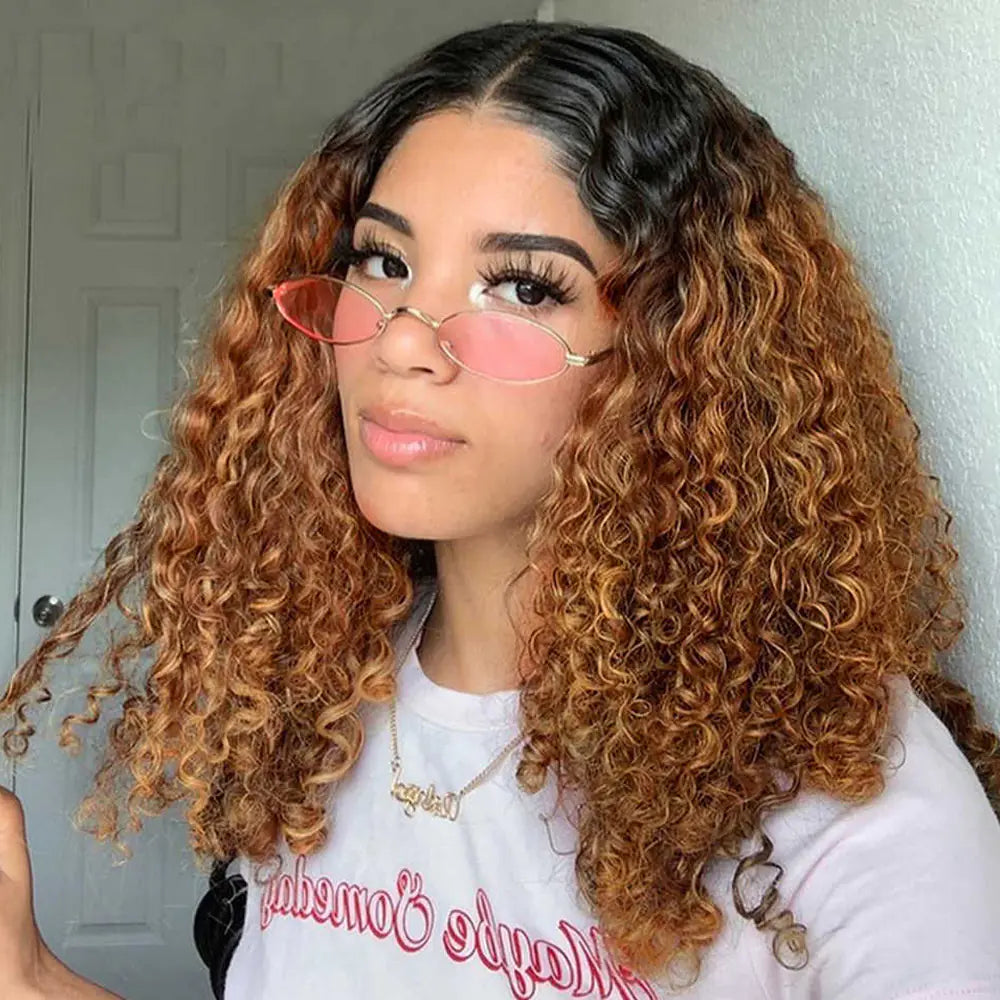 Natural Fluffy Bobo Short Curly Hair Headgear