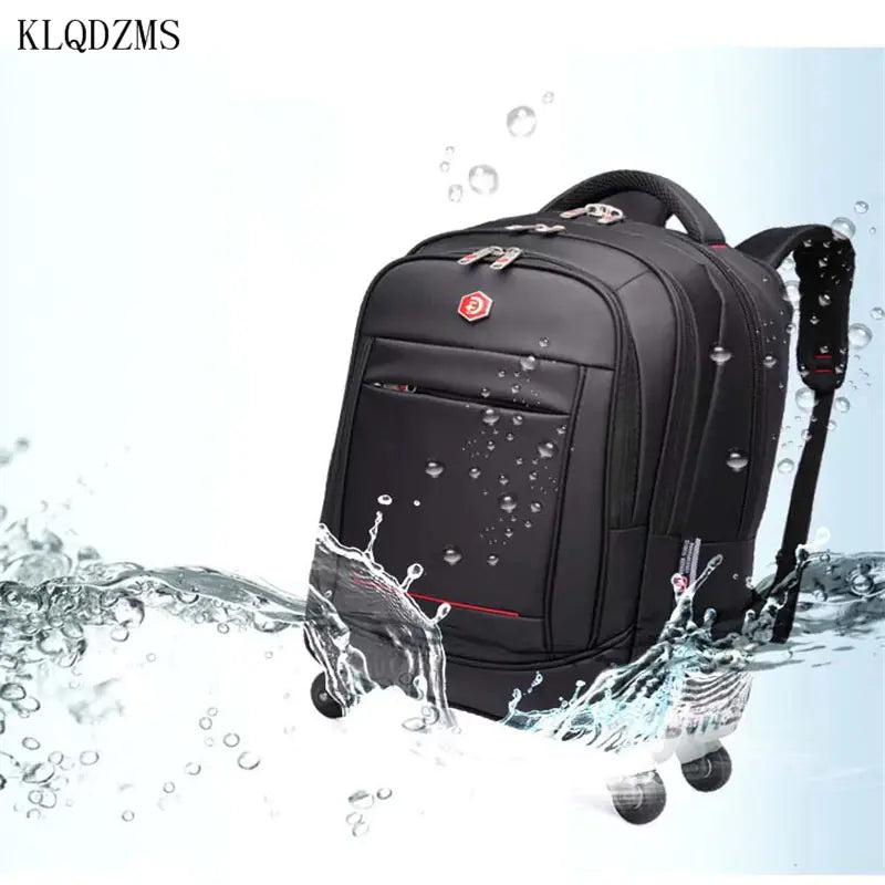 KLQDZMS 18/22 Inch Trolley Backpack Travel Bag
