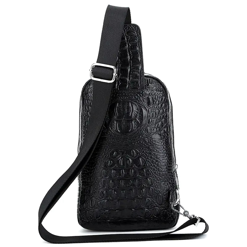 Crocodile Pattern Shoulder Crossbody Bag