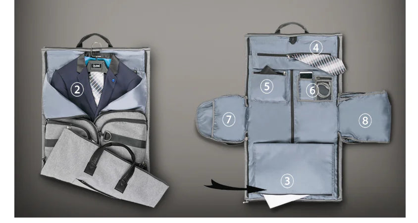 Waterproof Men's Travel Suitcase - Large Capacity Bag