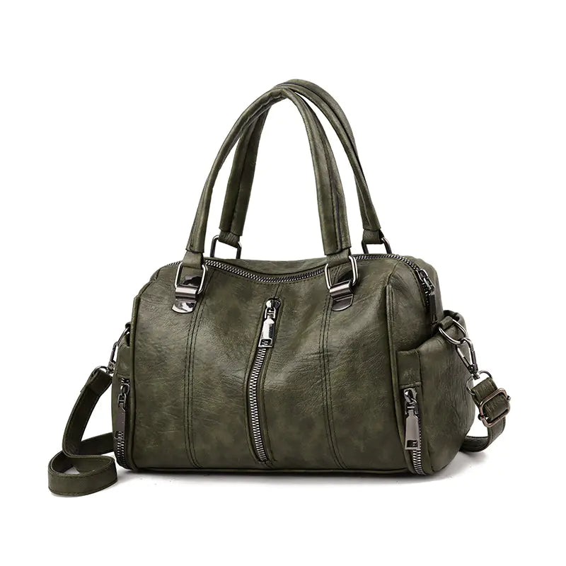 Trendy Color-Block Women's Tote Bag with Wide Strap