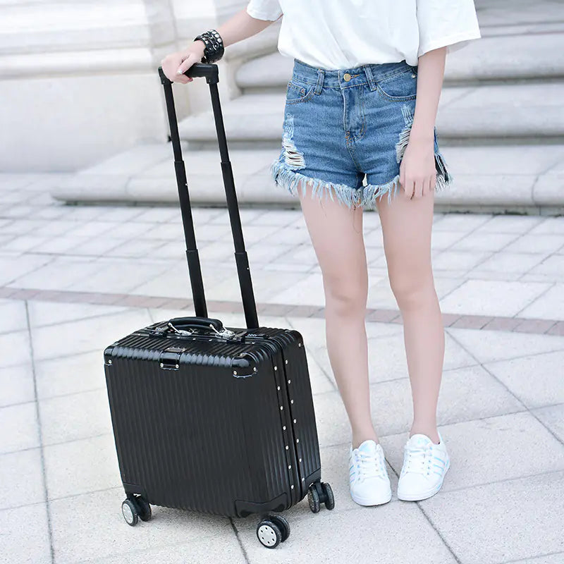 Waterproof Aluminum Frame Luggage, 18-Inch Carry-On