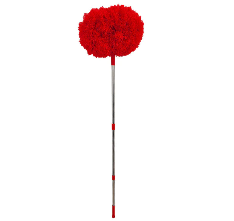 Extendable Feather Duster with 360ยฐ Dust Sweeping Action