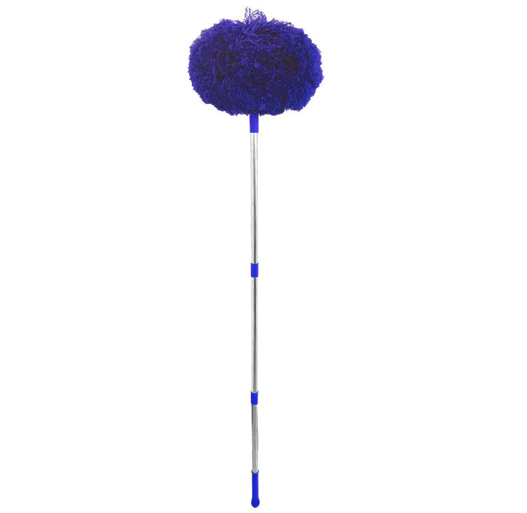 Extendable Feather Duster with 360ยฐ Dust Sweeping Action