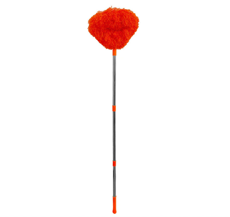 Extendable Feather Duster with 360ยฐ Dust Sweeping Action