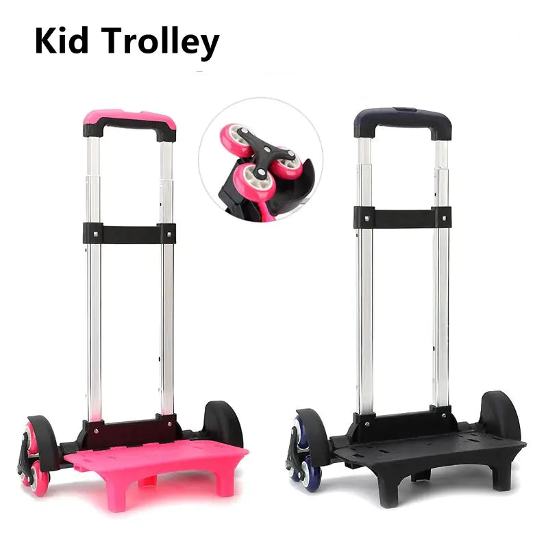 Children's 6-Wheel Adjustable Aluminum Alloy Trolley