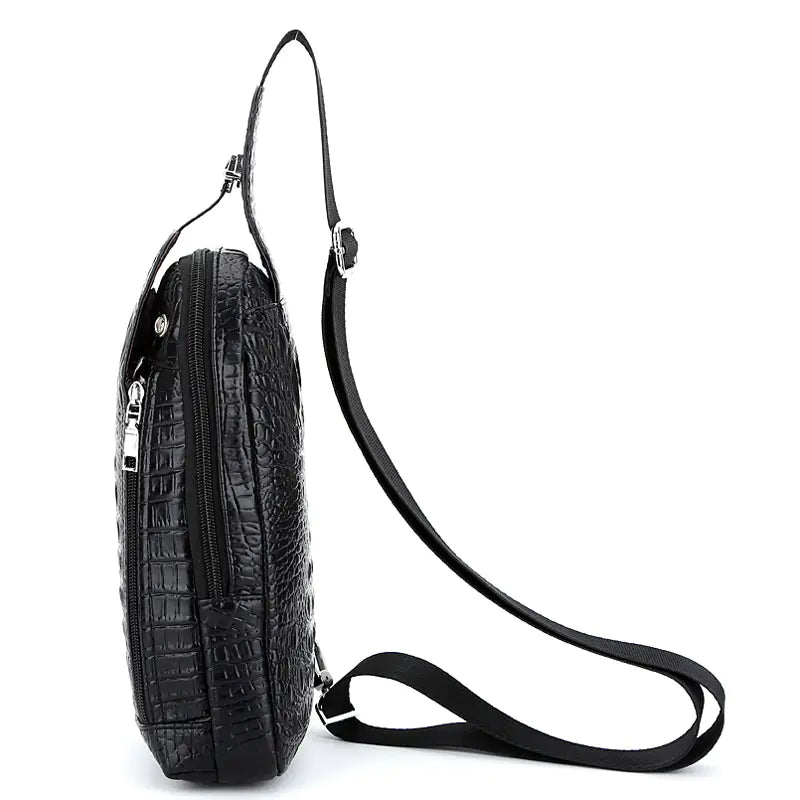 Crocodile Pattern Shoulder Crossbody Bag