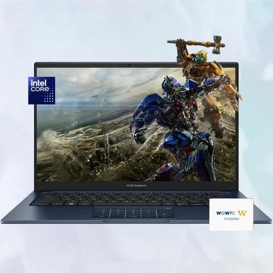 ASUS VivoBook Laptop 12th Generation 6 Core Processor 14" FHD Display 16GB RAM 1TB Storage Windows 11 Pro w/WOWPC Bundle