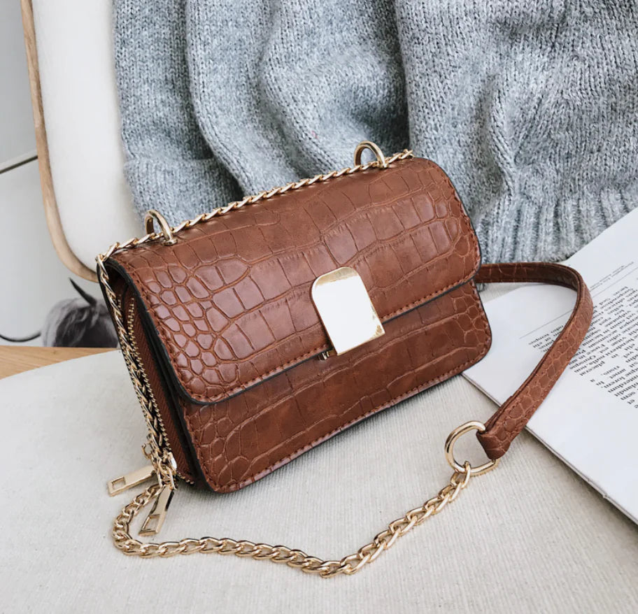 Crocodile Pattern Crossbody Bag for Women (Spring 2019)