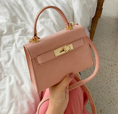 Crocodile Pattern Fashionable Crossbody Bag