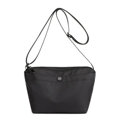 Women's Simple Solid Color Nylon Messenger Bag