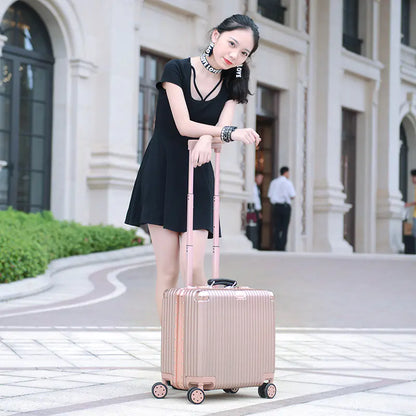 Waterproof Aluminum Frame Luggage, 18-Inch Carry-On
