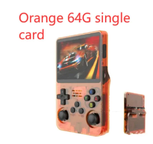 وحدة تحكم ألعاب الفيديو المحمولة Retro R36S - برتقالية
