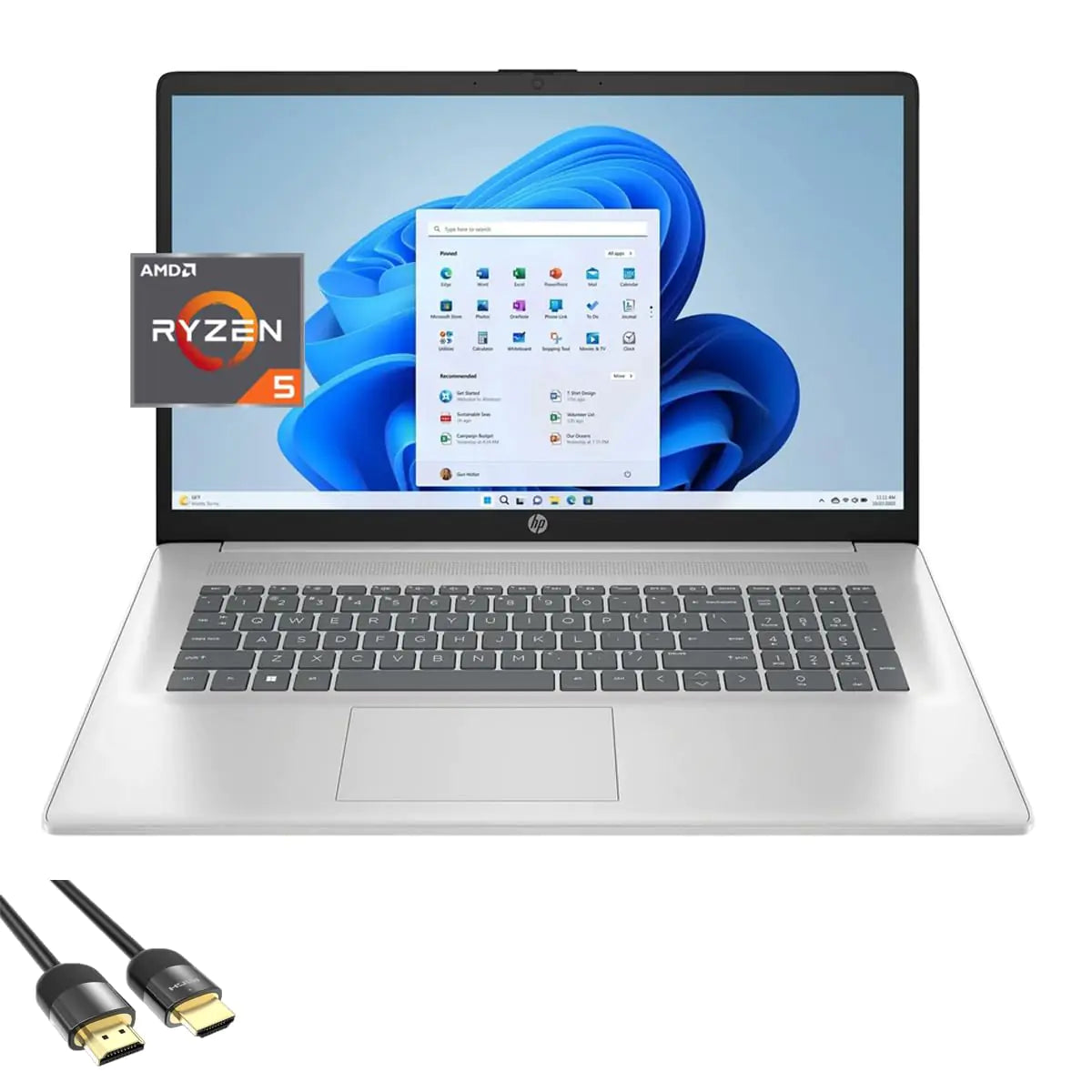 HP 15.6 FHD IPS Flagship Laptop Computer 11th Gen Intel 4-Core i5-1135G7(Up to 4.2GHz Beat i7-1060G7) 8GB RAM 256GB PCIe SSD Iris Xe Graphics Bluetooth WiFi Win11 w/GM Accessories