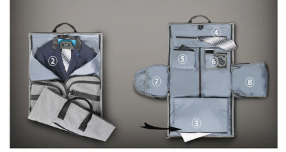 Waterproof Men's Travel Suitcase - Large Capacity Bag