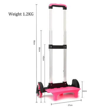 Children's 6-Wheel Adjustable Aluminum Alloy Trolley