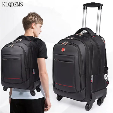 KLQDZMS 18/22 Inch Trolley Backpack Travel Bag
