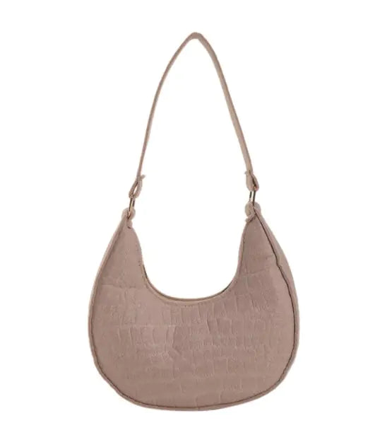 Crocodile Pattern Fairy Dumpling Bag, Shoulder Crossbody