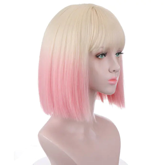Women's Short Curly Bobo Hair Set in Chemical Fiber