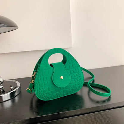 Retro Crocodile Pattern Women's Shoulder Crossbody Bag