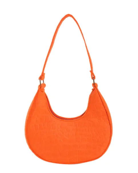Crocodile Pattern Fairy Dumpling Bag, Shoulder Crossbody