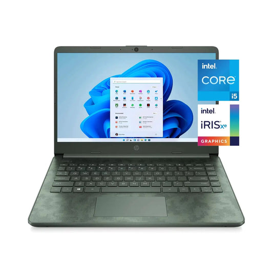 HP 14" Intel Core i5-1135G7 8GB RAM 256GB SSD Digi Camo Windows 11 Home Intel Iris Xe Graphics